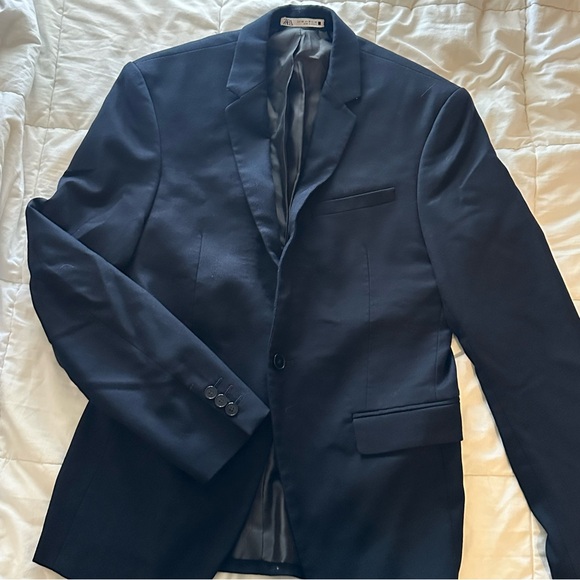 Zara Dark Navy Blazer - Picture 1 of 2